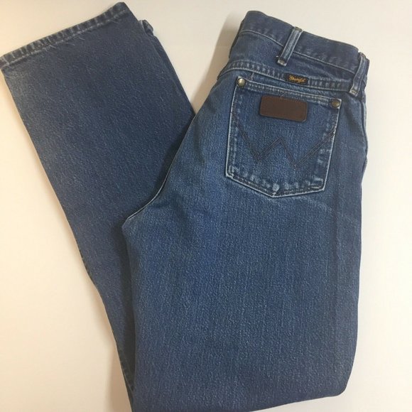 Wrangler Other - Wrangler 47 MWZ Cowboy Cut Blue Jeans Mens 33 x 32 Western